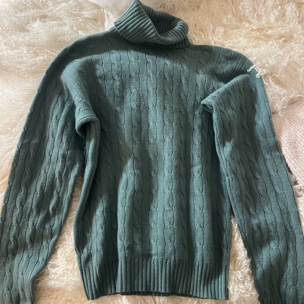 Ralph Lauren Sage Cashmere Turtleneck